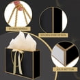 thumbnail image 3 of Black Gift Bags with Handles, 14" Medium Bag Tissue Paper, 2 Pcs 4 Paper and Cards for Men Graduation Father's Day Birthday Party, 3 of 4