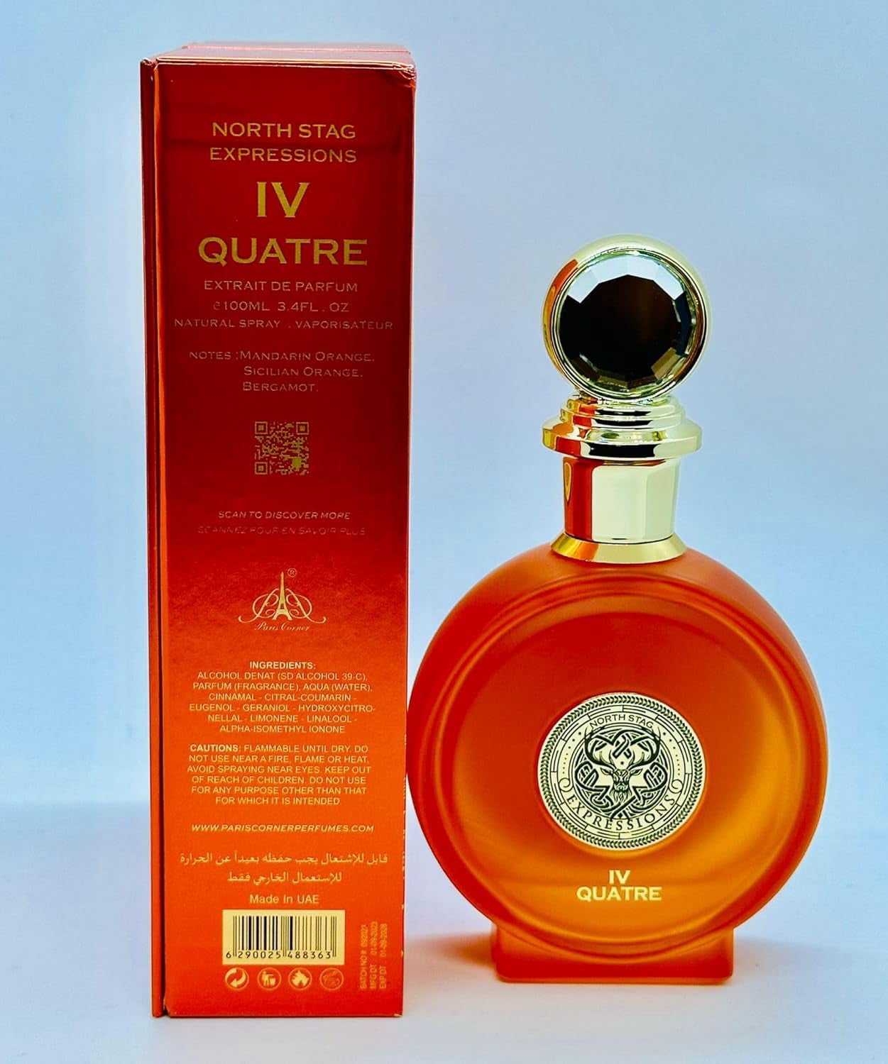 香水(ユニセックス) PARIS CORNER North Stag IV QUATRE Paris Corner Unisex North Stag Expressions IV Quarte Spray 3.4 oz
