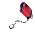 thumbnail image 3 of Bearachild Nuevo adaptador portátil tipo c a USB ordenador portátil USB 3,0 Mini convertidor de USB-C de aleación de aluminio Juegos de teclado y mouse para computadora rojo, 3 of 6