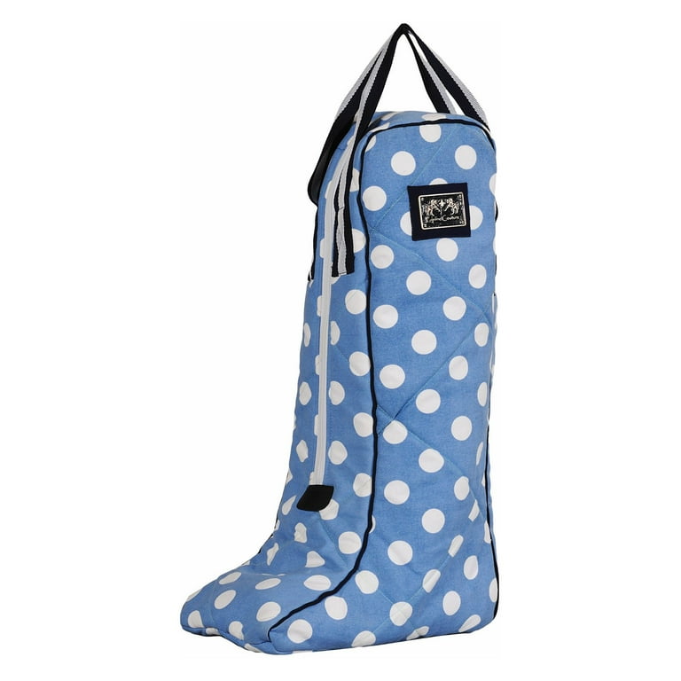 Equine Couture Emma Boot Bag, Light Blue/Navy, Standard