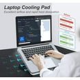 Aluminum Laptop Cooling Pad, Laptop Cooler Stand with 7 Height ...