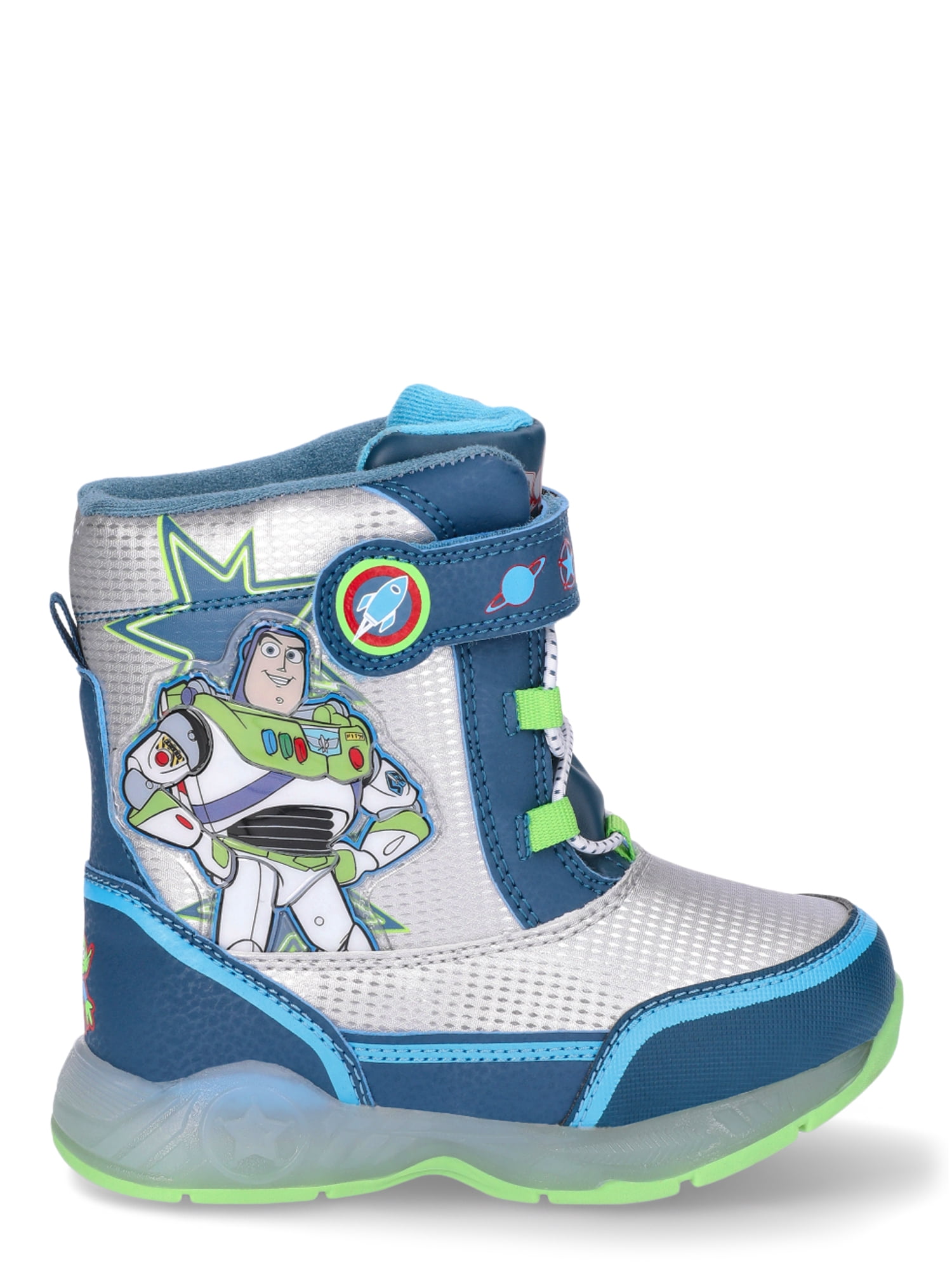 Disney Toddler Boys Toy Story Light Up Snow Boots, Sizes 7-12