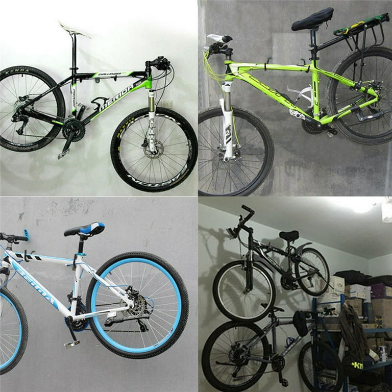 2pcs Bicycle Wall Mount Rack Storage Bracket MTB Bike Hanging Hook