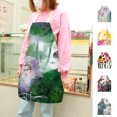thumbnail image 2 of Cheers Kitchen Bib Soft Texture Waterproof Flax Wash Painting Printed Cooking Apron Baking Accessories, 2 of 8