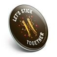 thumbnail image 2 of Let's Stick Together Walking Bugs Love Funny Humor Metal 1.1" Tie Tack Hat Lapel Pin Pinback, 2 of 5