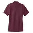 thumbnail image 6 of Yellow Rooster Women's Silk Touch Classic Female Polo Shirt Burgundy L, 6 of 6