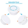 thumbnail image 3 of Uxcell Ventilación Redonda de 5 Pulgadas con Resorte, Difusor de Aire Ajustable de Plástico ABS con Malla de Pantalla para Oficina en Casa, Blanco, 3 of 7