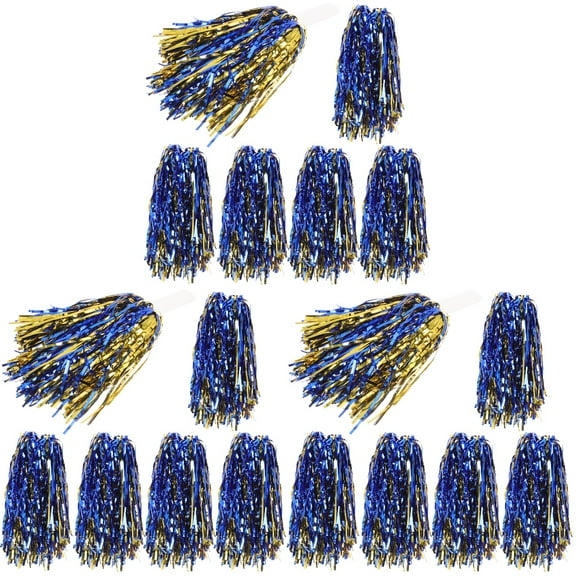 Set of 3 Pink Cheer Stuff Cheerleaders Hand Flower Sports Pom Poms Child 35x9cm