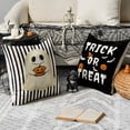 thumbnail image 5 of Sm:)e Trick or Treat Boo Ghost Pumpkin Happy Halloween Pillow Covers 18x18 Inch Set of 2, Cushion Covers for Sofa Home Decor, 5 of 8