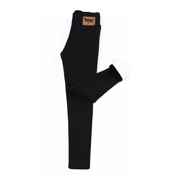 Fengactive Plush Lined Leggings Pants for Women Winter Warm Tummy Control Thermal High Waisted Snow Pants