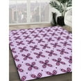 thumbnail image 2 of Ahgly Company Indoor Rectangle Patterned Orchid Purple Area Rugs, 8' x 10', 2 of 6