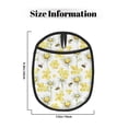 thumbnail image 3 of Pofeuu Sweet Honey Print Silicone Pot Mat Mitten With Hanging Loop Heat Resistant Oven Mitts Non-Slip Bbq Baking Smoking Potholders, 3 of 7