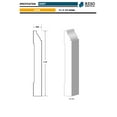 thumbnail image 3 of RMB 620 9/16 in.D x 4 1/4 in. W x 96 in. L Primed Finger-Joined Pine Baseboard Molding 10-pcs 80 Ft Total, 3 of 4
