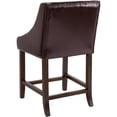 thumbnail image 5 of Home Square 24" Counter Stool in Brown and Walnut - Set of 2, 5 of 6