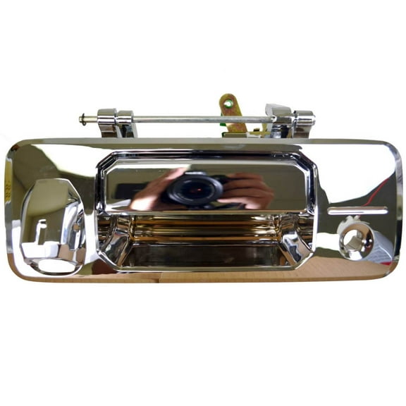 PT Auto Warehouse TO-3954M-TGC - Tailgate Handle, Chrome - with Camera Hole Fits select: 2016-2020 TOYOTA TACOMA, 2014-2020 TOYOTA TUNDRA