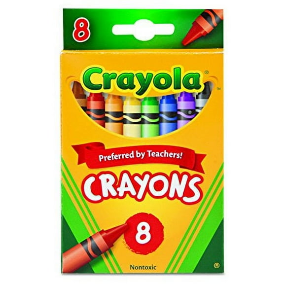 Crayola 523008 Classic Color Crayons, Peggable Retail Pack, Peggable Retail Pack, 8 Colors (Pack of 2)