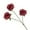 Q, variant on Verdsylv 3-Head Artificial Rose Stem - Valentine's Day Bouquet Simulated Flower, Bendable Stems for Vase Arrangements, Realistic Home & Scene Decoration Prop