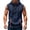 Navy, variant on Men's Sleeveless Zip Up Hoodie Workout Muscle Tank Top Quick Dry Hooded Tops with Pockets Full Zipper Bodybuilding Vest Summer Lightweight Athletic Activewear Training