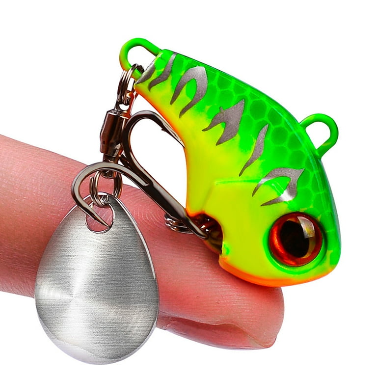 Mini Bait Submerged Rotating Water Sequin Spinner Bait Pike Bass Winter Ice  Jig Spoon Lure B 6g