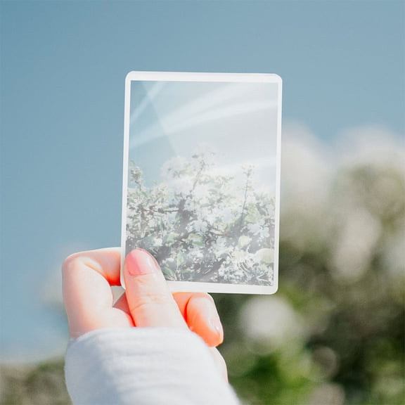 LOLIPPYY Clear Self-Adhesive Laminating Sheets for Photo and Daily Use, 100 Count PVC Transparent Film