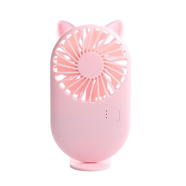 Ventilador USB portátil CHAO Rosa con soporte 3 velocidades ajustables 7 aspas