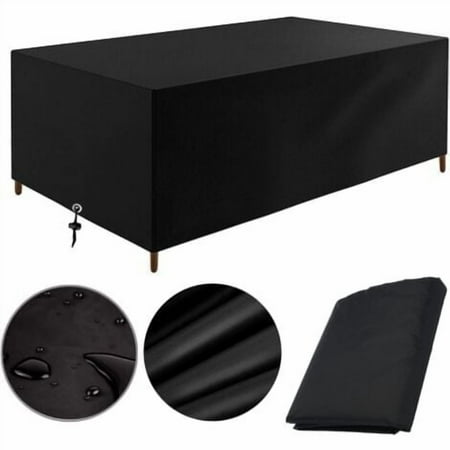 Garden Furniture Cover 140X90X60CM 420D Oxford Black Protection Tarpaulin Garden