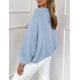 thumbnail image 2 of Suéter PRETTYGARDEN con Lazo Frontal, Tejido Grueso, Celeste, Talla M, 2 of 8