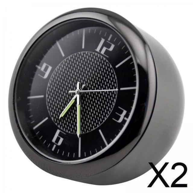 Reloj luminoso,Reloj de coche Reloj luminoso pequeño Reloj digital,Mini reloj para salpicadero de coche Reloj de bolsillo clásico redondo,Reloj automotriz Adorno de coche Universal,Pequeño
