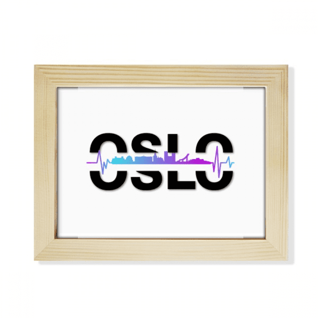 Urban Radio Oslo Architecture Desktop Photo Frame Picture Art Decoration Painting 6x8 inch