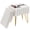 White, variant on CONCETTA Vanity Stool Chair with Storage Space, with Anti-Slip feet, Faux Fur Seat, for Dressing Room, Bedroom, Gray