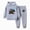 T073-Grey, variant on Zuwimk Toddler Boy Girls Graphic Print Clothes, Boy Girl Clothes Fall Winter Outfits Long-sleeved Hooded Sweatshirt Pants 2Pcs Sets(T073-Pink)