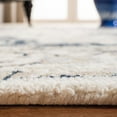 thumbnail image 4 of SAFAVIEH Micro-Loop Diamond Geometric Area Rug, Ivory/Navy, 5' x 5' Square, 4 of 8