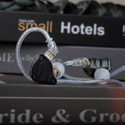 KZ ZS10 Pro X in Ear Monitor Headphone, Upgraded 4BA 1DD KZ Headphone Multi Driver in Ear IEM Earphone with Detachable Silver-Plated 0.75mm 2Pin Cable inears for Audiophile(Black with Mic)