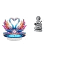 thumbnail image 1 of Centro De Mesa De Cisne Acrílico Y Figura De Guan Yin, Escultura De Buda Femenino Feng Shui Para Estantería De Oficina Y Decoración De Mesa De Pasillo Interior., 1 of 8