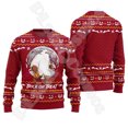 thumbnail image 3 of Suéter feo de invierno retro vintage con grafiti de Papá Noel para Halloween, Navidad, estampado 3D, estilo Harajuku, informal, divertido, de manga larga, 3 of 5