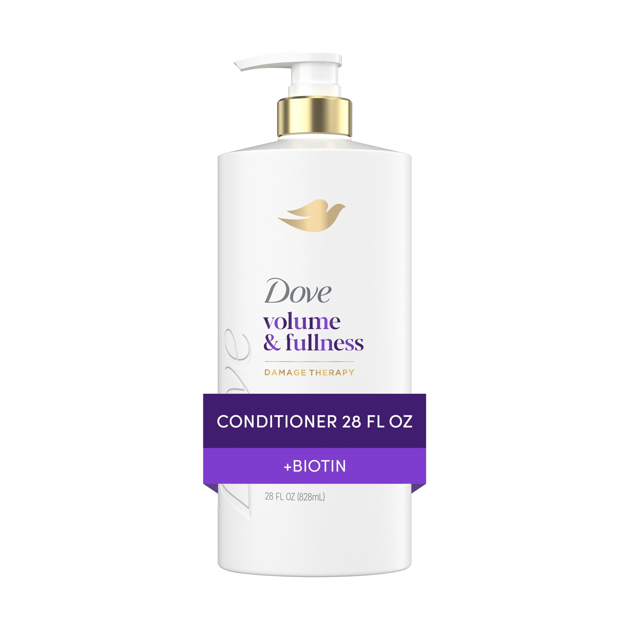 (4 pack) Dove Conditioner for Fine, Thin Hair Volume & Fullness with Bio-Protein Care Technology and Biotin, 28 Fl Oz