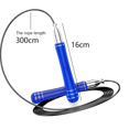 thumbnail image 2 of Tangle-Free Rapid Speed Jumping Rope with Ball Bearings Adjustable for Workout Aerobic Exercise - blue, 2 of 5