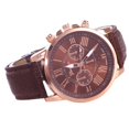 thumbnail image 2 of Fashion Womens Leather Strap Stainless Steel Quartz Watch Pointer Watch, 2 of 9