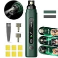 thumbnail image 1 of Dog Nail Grinder with LED Light, Professional 5-Speed Quiet Dog Nail Trimmer Low Noise-Safe Painless Nail Grooming & Smoothing for Small Medium Large Dog Breed，Green, 1 of 8