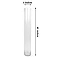 thumbnail image 2 of BalsaCircle 2 Clear 40" Round Cylinder Glass Flower Vases Table Centerpieces Party Events decorations Supplies, 2 of 8