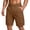 24#Camel, variant on Cargo Shorts for Men Casual Solid Color Classic Bermuda Shorts with Pockets Drawstring Comfort Wear Saffron 2XL