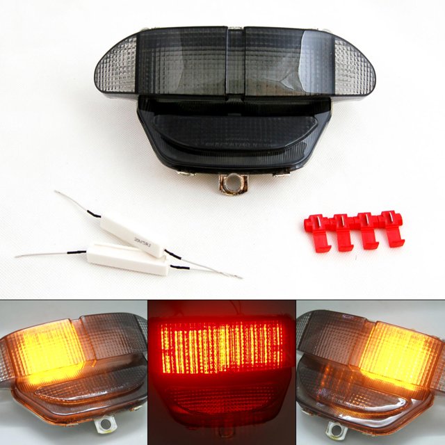 Smoke LED Taillight + Turn Signals For Honda CBR900RR 1998-1999