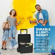 HART Stack Cart, Mobile Tool Box for Hardware Storage, Fits 7 Different Components of Modular Storage System And Suits HART Power Tools