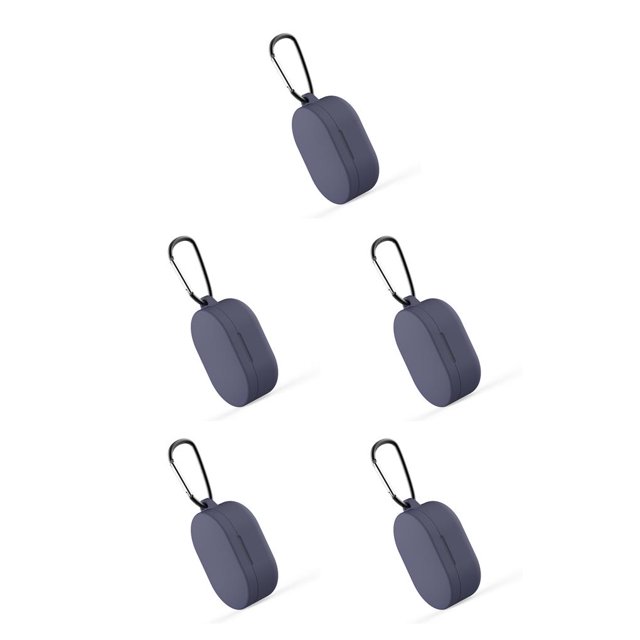 Funda de silicona Matsuzay para auriculares inalámbricos con llavero resistente a los arañazos a prueba de polvo Tipo5 NO5