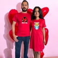 thumbnail image 3 of Duo Parejas Devil Y Angel Playera y Vestido 14 De Febrero San Valentin Color Rojo Talla Mediana Marca Emil SaEs, 3 of 4