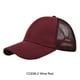 thumbnail image 4 of Sonducket Gorra De Béisbol Con Estilo De Algodón Con Correa Ajustable - Protección Solar Y Gorra De Béisbol Transpirable Mujer Sombreros CC636-2vino tinto, 4 of 6