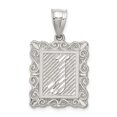 thumbnail image 1 of Collier Pendentif Breloque Monogramme Lettre J en Argent Sterling 925, 1 of 8