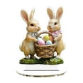 thumbnail image 2 of Meggemo Easter Bunny Egg Acrylic Tabletop Display Festive Hollow Ornament For Home Dining Table Coffee Table Indoor Holiday Decor, 2 of 5