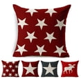 thumbnail image 2 of Housse de Coussin de Noël Élan Étoile pour Canapé, 2 of 7