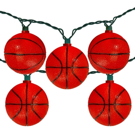 UPC 086131143311 product image for 10 Basketball Sport Christmas Novelty Light Set - 11.5 ft Green Wire | upcitemdb.com